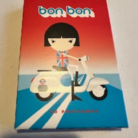 Assorted Japanese Stationery & Vintage Postcards – 60s/70s Mod BonBon Design NEW - Picture 5 of 16